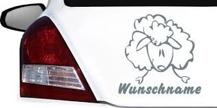 Namensaufkleber Schaf Furs Auto Aufkleber Auto Aufkleber Babyaufkleber