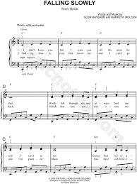 Use the crossword q & a community to ask for help. Glen Hansard Falling Slowly Sheet Music Easy Piano In C Major Download Print Sheet Music Learn Piano Piano Lessons Printables