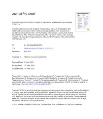 Lazaros christodoulopoulos, 34, from greece atromitos athen, since 2020 right winger market value: Pdf Proposed Algorithm For Return To Sports In Competitive Athletes Who Have Suffered Covid 19