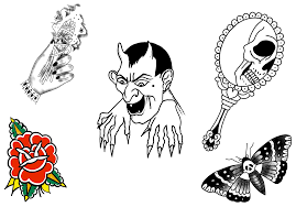 Find the largest selection of tattoo flash and tattoo designs in stock at great prices. Nyc Tattoo Shop Celebrates Halloween With 31 00 Halloween Flash Tattoo Special For All Of October