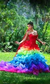 Rainbow Wedding Dress Rainbow Wedding Dress Ball Gowns Wedding Colored Wedding Dresses