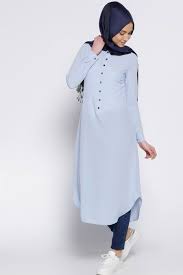Everyday Basic Mavi Cit Cit Detayli Tunik Online Satis Indirimli Satin Al Hijab Chic Gomlek Elbise Moda Stilleri