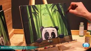 Art After Dark Learn How To Paint A Panda In A Bamboo Forest Facebook