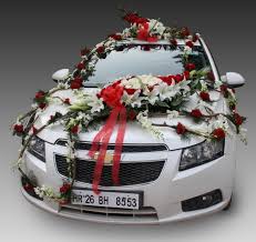 Classy Car Decorations Indian Gifts Portal Wedding Car Decorations Car Decor Wedding Car