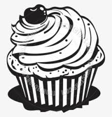 Download free printable clipart and use any clip art,coloring,png graphics in your website, document or presentation. Transparent Baking Clipart Png Cupcake Clipart Black And White Png Download Kindpng