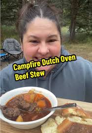 🔥 Campfire Dutch Oven Beef Stew #campfirebeefstew #dutchovenbeefstew  #campfood #dutchovenrecipe #campcooking 🍲 Serves: 6–8 🕐 Total Time: ~3  hours 🔥 Heat: Medium-low fire with briquettes (details ...