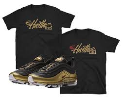 Check out our nike air max 97 selection for the very best in unique or custom, handmade pieces from our sneakers & athletic shoes shops. Nike Air Max 97 95 Metallic Gold Bullet Hustle Shirts 23 99 Picclick