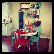 Aqua Red And White Kitchen My Table And Chairs Or All Black Red Kitchen Tables Red And White Kitchen Pioneer Woman Kitchen