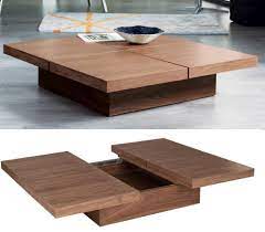 Inspired by the design of a traditional tray table, it combines functionality with modern style for a look. Stylish Coffee Tables That Double As Storage Units Stylish Coffee Table Square Wood Coffee Table Modern Square Coffee Table