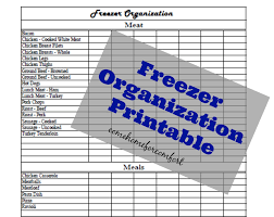 How To Organize Your Freezer Free Printable Come Home