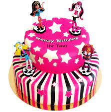 Sie bereiten eine spezielle kuchen, können sie seine fans bestellt gothic. Sweet Torte Mit Monster High Figuren