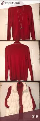 Dress Barn Red Turtle Neck Xl Nwt Dress Barn Dresses Dress Barn Tops Turtle Neck