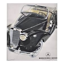 Matted 1950 Mercedes Benz 170s Car Advertisement Print Mercedes Benz Benz Mercedes