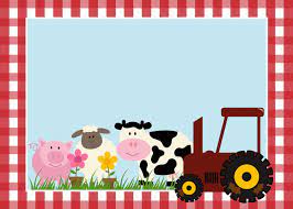 Free Printable Farm Party Invitations Labels Or Cards Farm Party Invitations Farm Animals Birthday Party Farm Animal Birthday