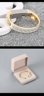 Bayite Jewelry Bangle For Fitbit Alta Gold With Greek Key Fitbit Jewelry Fitbit Bracelet Fitbit Accessories