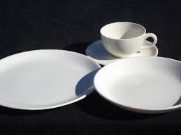 Check spelling or type a new query. Mid Century Modern Vintage Pure White China Dinnerware Plain Mod Shapes