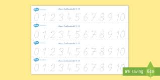 Zahlenstrahl 1 10 Arbeitsblatt Erstes Schreiben Zahlen Nachspuren Als wort, als zahl, in potenzschreibweise. zahlenstrahl 1 10 arbeitsblatt erstes