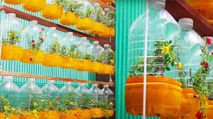 Plastic bottle flower pot decoration ideas. How To Recycle Plastic Bottles Into Hanging Flower Pots