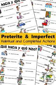 Spanish Preterite And Imperfect Practice In A Fun Worksheet Preterite Spanish Spanish Teacher Resources Learning Spanish