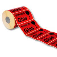 Das formular bestätigt den ursprung einer ware. Vorsicht Glas Klebeband Packband Rot Mashpaper De