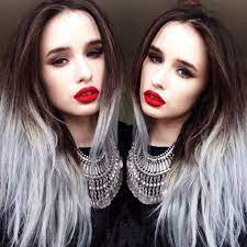 The internet is literally flooded with how to dip dye hair guides. Grey Dip Dyed Ends Diy Hairstyles Granny Hair Dye My Hair