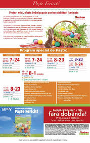 În ajunul crăciunului, mega image închide la 22.00, billa are program până la ora 21:00, profi, penny şi carrefour închid magazinele la ora 19.00, kaufland şi auchan la 18.00, iar selgros şi metro îşi închid. Programul De SÄrbÄtori Al Hipermarket Urilor Auchan Craiova Stiri Din Craiova Si Oltenia