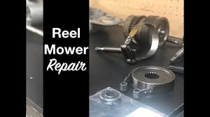 Now that the c ring has been removed, the wheel will just slide right off the axle. Reel Mower Repair The Southern Reel Mower Youtube