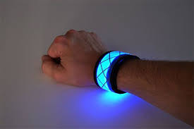 Blue Led Light Up Slap Bracelets Blue Led Lights Blue Bracelet Slap Bracelets