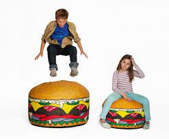 burger y miniburger woouf bean bag chair boy girl room wishing well