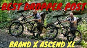 This internally routed cabled actuated post, is a solid and affordable upgrade to any mtb frame that can accept internal dropper routing. Best Dropper Post Brand X Ascend Xl Mountainbiking Youtube