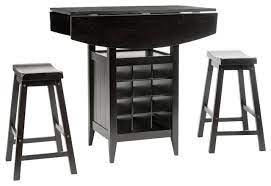 Tdbest 5 piece dining table set with 4 bar stools drop leaf tables for small spaces, counter height table and chairs set for home kitchen coffee dining. Safavieh Emeric 3 Piece Set Drop Leaf Pub Tables Transitional Indoor Pub And Bistro Sets By Hedgeapple Houzz