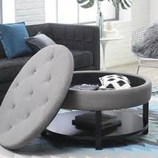 Shop the dalton coffee table at perigold, home to the design world's best furnishings for every style and space. Belham Living Dalton Coffee Table Storage Ottoman With Tray Amp Shelf Storage Ottoman Coffee Table Round Coffee Table Living Room Round Storage Ottoman