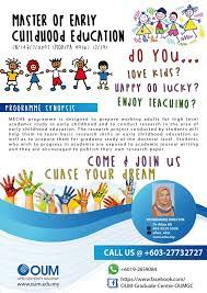 Early childhood education is not mandated by the united states department of education. Master Of Early Childhood Oum Graduate Centre Oumgc Facebook