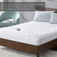 Heated mattress pad king come in trendy designs that can fit very well to your homes and other commercial places. Mp2 Heated Mattress Pad King Size Quilted Electric Mattress Pads Fit Up To 19 With 5 Heat Settings Dual Controller And 10 Hours Auto Shut Off 78 X 80 Pricepulse