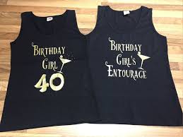 Girly Personalized Birthday Women S Birthday Shirts For Adults Personalised Birthday T Shirt Birthday Tank Top Girls On Tour Birthday Entourage Tops 18th 2 40th Birthday Shirts 50th Birthday Shirts Birthday Girl Shirt