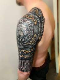 Although, getting a crab tattoo is common for people who are born with cancer zodiac sign but one can still go ahead and get a crab tattoo if your zodiac sign is compatible with the cancer sun sign. Pin By Ivanov Aleksej Leonidovich On Bronya Tatuirovka Shoulder Armor Tattoo Armour Tattoo Body Armor Tattoo