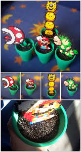 Beads Mario Plants By Oggey Boggey Man On Deviantart Perler Bead Mario Perler Beads Diy Perler Beads