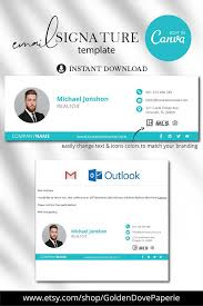 Realtor Email Signature Template Gmail Signature Template Etsy In 2020 Email Signature Templates Email Signature Design Email Signatures
