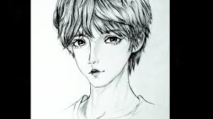 This may seem counterintuitive because when we think of hair, we think of small strands. How To Draw Anime Boy Pencil Sketch Semi Realistic Style Youtube