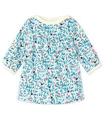 Robe Bebe Fille En Molleton Imprime Petit Bateau Girls Printed Dress Designer Kids Clothes Designer Baby Clothes
