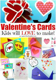 Make one or make all four of them! 40 Easy Valentines Cards For Kids Red Ted Art Make Crafting With Kids Easy Fun