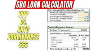Forgivable Loan Calculator Paycheck Protection Program Ppp Stimulus Grant Youtube
