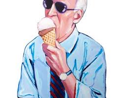 Joe Biden Ice Cream Print by Laurel Greenfield Art