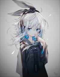 Anime white hair blue eyes. Wallpaper Anime Girls Blue Eyes Headphones Rings White Hair 2558x3241 Senzzy 1775027 Hd Wallpapers Wallhere