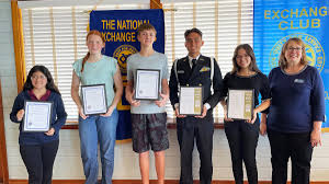 Celebrating Excellence: Exchange Club of Sebastian March Students of the  Month