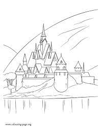 nice 12 coloriage chateau reine des neiges castle coloring page frozen pages cheval avec une fille, imprimable
