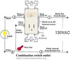 How To Wire Switches Combination Switch Outlet Light Fixture Turn Outlet Into Switch Outlet Light Fixture Wire Switch Outlet Wiring Electrical Switches