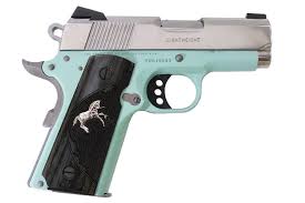 Tiffany blue & white pearl (full size) 1911 grips. Colt Defender 9mm With Robins Egg Blue Cerakote Frame Sportsman S Outdoor Superstore