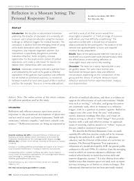A reflection paper is an essential and distinct kind of academic article. Pdf Reflection In A Museum Setting The Personal Responses Tour