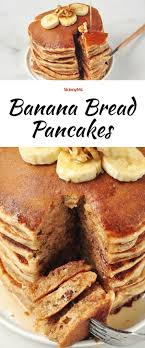 Two Satisfying Comfort Foods Collide In Our Banana Bread Pancakes Recipe Banana Bread Pancakes Best Banana Bread Banana Bread Recipes